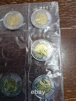 Lot Of Various Sealed Circulation Coins Canada. Royal Canadian Mint