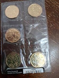 Lot Of Various Sealed Circulation Coins Canada. Royal Canadian Mint