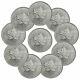 Lot Of 10 2020 Canada 1 Oz Silver Maple Leaf $5 Coins Gem Bu Presale Sku59992
