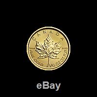 Lot of 10 x 1/10 oz 2019 Canadian Maple Leaf Gold Coin