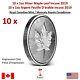 Lot Of 10 X 1oz 2019 Canadian Maple Leaf Incuse Silver Coin