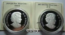 Lot of 2 2010 and 2011 Royal Canadian Mint Locomotive Series Ref#751