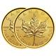 Lot Of 2 2019 $20 Gold Canadian Maple Leaf. 9999 1/2 Oz Brilliant Uncirculated