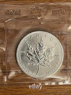 Lot of 3 coins-1988 Canada Maple Leaf 1oz silver coin (Ist year of issue)