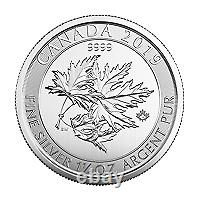 Lot of 300 x 1.5 oz 2019 Canadian Maple Leaf Superleaf Silver Coin