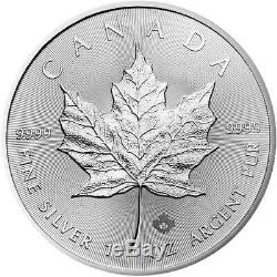 Lot of 5 2020 $5 Silver Canadian Maple Leaf 1 oz Brilliant Uncirculated