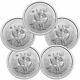 Lot Of (5) 2021 Canada 2 Oz. 9999 Silver Creatures Of The North Werewolf Coins