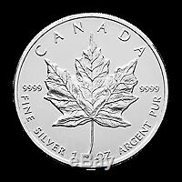 Lot of 50 x 1 oz Random Year Canadian Maple Leaf Silver Coin