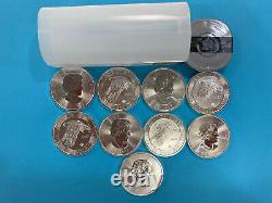 Lot of 9 2016 Canadian White Falcon 1 1/2 Ounce 8 Dollar. 999 Coin