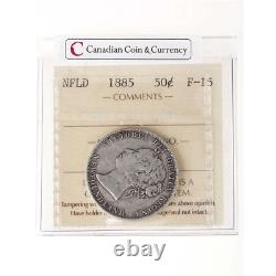 NFLD 50 cent 1885 ICCS F-15 Royal Canadian Mint