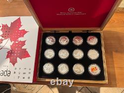 O' Canada 2013 $10 fine silver 1/2 OZ set