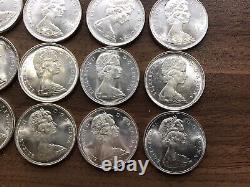Original Roll Of 1966 Canadian Dollars 80% Silver