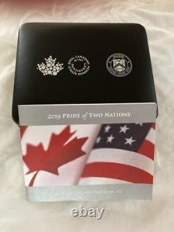 PRIDE OF TWO NATIONS 2019W PCGS PR70/70 FDOI, OGP RARE CANADIAN Set 10K Pop