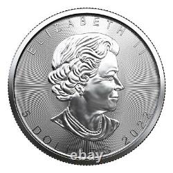 Presale Lot of 5 2022 $5 Silver Canadian Maple Leaf 1 oz BU
