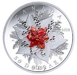 Pure Silver Coin Canada, 2018 $50 Murano Holiday Splendour, Royal Canada Mint