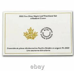 Pure Silver Fractional Set A Radiant Crown Mintage 3,000 (2022) Sold Out RCM