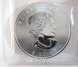 Queen Elizabeth 1.25 Troy Oz. 9999 Fine Silver 2015, Bison Buffalo, Rcm Canada