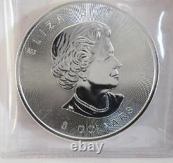 Queen Elizabeth 1.25 Troy Oz. 9999 Fine Silver 2015, Bison Buffalo, Rcm Canada