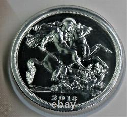RARE 2013 UK Great Britain St. George & Dragon 1/2 oz. 999 silver coin in card