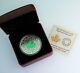 Rare 2014 1 Oz. 999 Silver Leaf Impressions Green Maple Canadian Coin Coa & Ogp