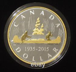 RARE 2015 2 oz $1 Renewed Silver Dollar Voyageur Coin #1 Masters Club CANADA
