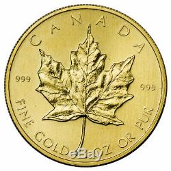 Random Date Canada 1 oz. 999 Fine Gold Maple Leaf $50 Coin SKU26124