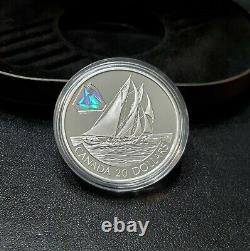 Rare Limited Mintage 2000 Transportation Hologram Bluenose 1 Oz Silver Coin