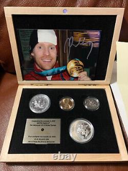 Royal Canadian Mint Employee 2010 Vancouver Olympics Coin Set with Jon Montgomery