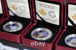 SET OF 4 Star Charts (2015). 9999 Silver Coins (Royal Canadian Mint)