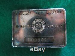 Scarce Vintage Royal Canadian Mint 10 Troy Oz. 999 Silver Bar Toned