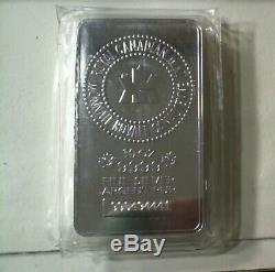 Sealed New Royal Canadian Mint Silver 10 Ounce Bars. 9999 Pure