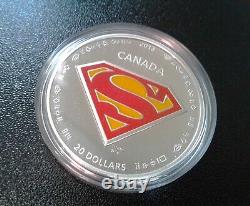 Superman Shield 1 Ounce Fine Silver Coin with CofA