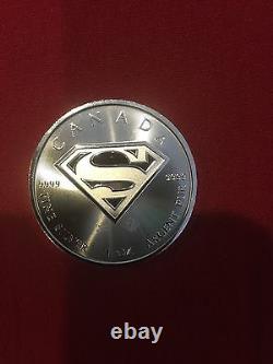TWO 2016 Canadian Superman S-Shield Man Of Steel 1 oz. 9999 Silver Coin