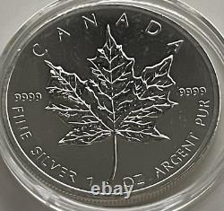 (Two) 2013 Canada 1 oz Pure Silver Coins Wildlife Series Antelope and Maple