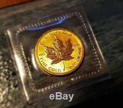 1/10 Oz D'or 2009 Canada Pièce Maple Leaf Sealed