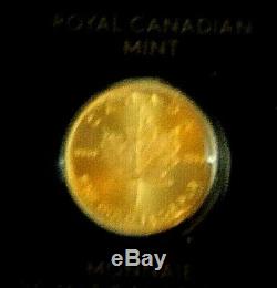 1-2017 Canada 1 Gramme. 9999 Pièce D'or Bu Mint Manches Item # 2