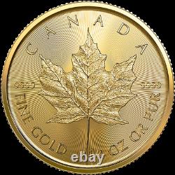 1/4 Oz Pièce Feuille D’érable D’or 2020 Monnaie Royale Canadienne