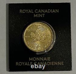 1 Gram Pièce D’or De La Monnaie Royale Canadienne
