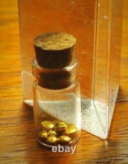 1 Gramme Or 24k. 9999 Rcm Refined Pure Gold Grain Shot Bullion In Vial