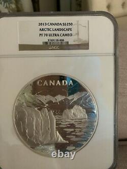 1 Kilo Silver Coin-canada’s Artic Landscape- 2013rare Find-ncg Pf 70 Ultra Cameo