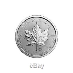 1 Oz 2019 Argent Feuille D'érable Coin Mrc. 9999 Ag Monnaie Royale Canadienne