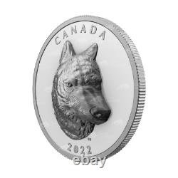 1 Oz 2022 Timber Wolf Extraordinaire Silver Coin Royal Canadian Min