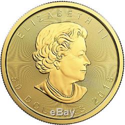 1 Oz D'or 2019 Feuille D'érable Coin Mrc. Or 9999 Monnaie Royale Canadienne