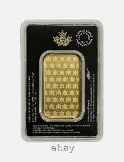 1 Oz Gold Bar Monnaie Royale Canadienne (mrc). 9999 Amende À Assay