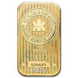 1 Oz Gold Bar Monnaie Royale Canadienne (nouveau Style, Dans Le Dosage)