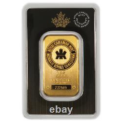 1 Oz Rcm Royal Canadian Mint Gold Bar. 9999 Fine Scellée Dans L'essai