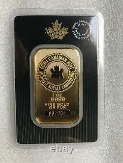 1 Oz Royal Canadian Mint New Style Gold Bar
