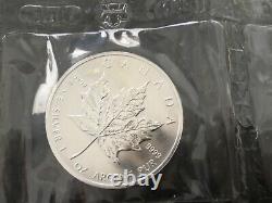 10 Canadian Silver Maple Leaf 5 Dollar Silver Coin Rcm Scellé 1990,9999 1 Oz