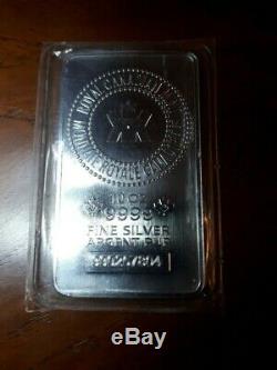 10 Oz Monnaie Royale Canadienne. 9999 Silver Fine Bars Lot De 4 Consécutifs 40 Onces Troy