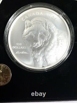 10 Oz. Pure Silver Coin Wolf De Robert Bateman (2021) Maintenant En Stock 209/800